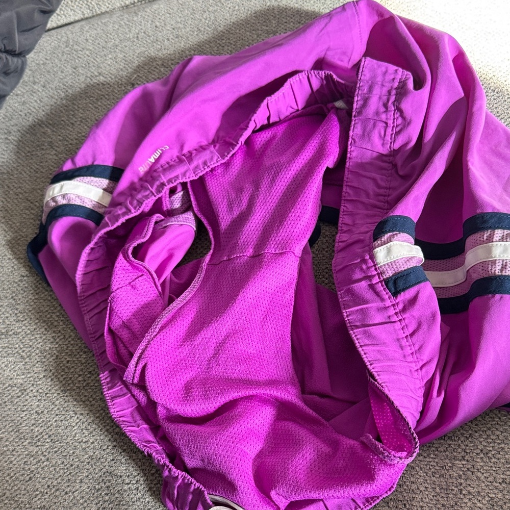 adidas‎ Magenta Athletic Shorts with Navy Trim - Picture 4 of 6